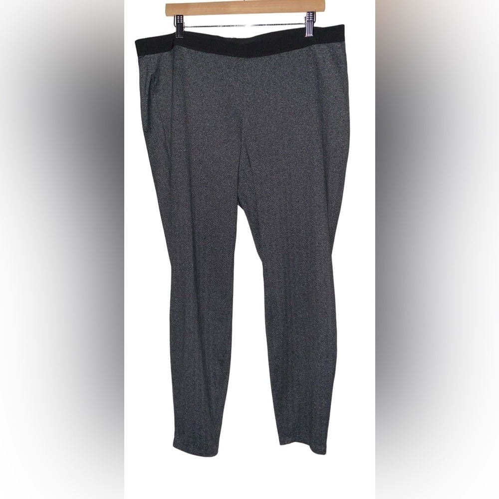 Eileen Fisher High Waist Herringbone Trouser Pants Women XL Career Office Wear